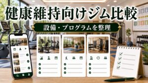 健康維持向けジム比較｜無理なく続ける料金・設備・プログラムのアイキャッチ画像