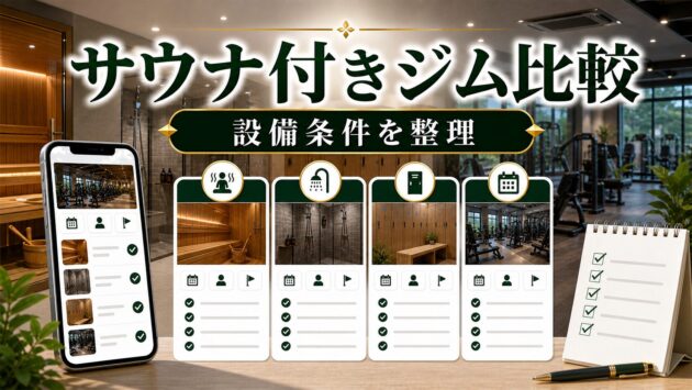 サウナ付きジム比較【整いたい人向け完全版】のアイキャッチ画像