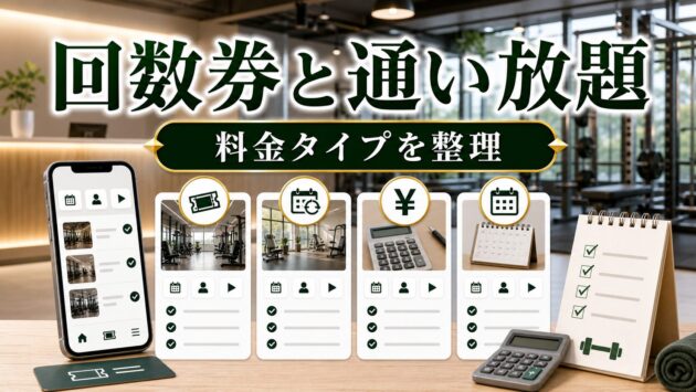 回数券ジムと通い放題ジム比較｜料金相場と失敗しにくい選び方のアイキャッチ画像