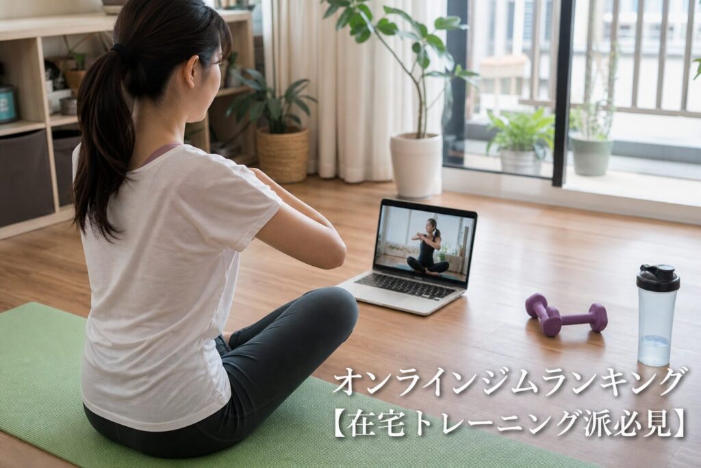 オンラインジムランキング【在宅トレーニング派必見】のアイキャッチ画像