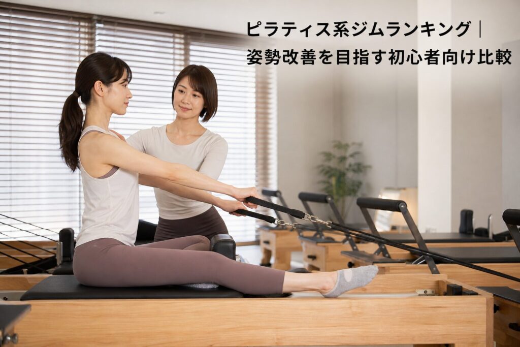 ピラティス系ジムランキング｜姿勢改善を目指す初心者向け比較のアイキャッチ画像