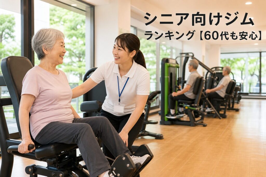 シニア向けジムランキング【60代も安心】のアイキャッチ画像