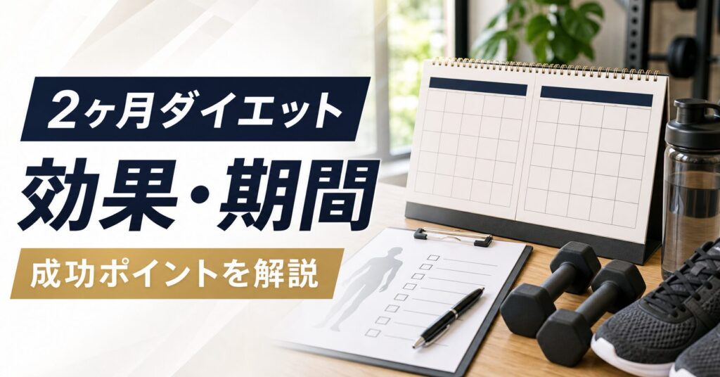 パーソナルジムで2ヶ月で何キロ痩せる？効果・期間・成功のポイントをわかりやすく解説のアイキャッチ画像